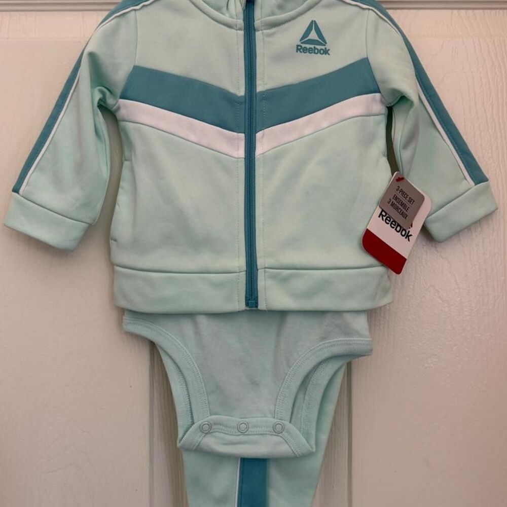 Reebok Women's Blue and Green Sleepsuits-babygrows